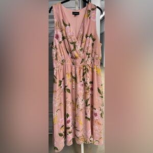 Pink Liz Claiborne midi dress